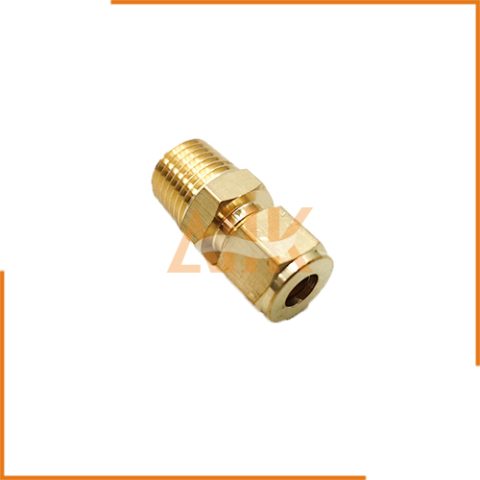 Brass Flareless Male Connectors